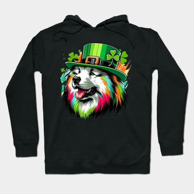 Eurasier Dog Celebrates Saint Patrick's Day Hoodie by ArtRUs